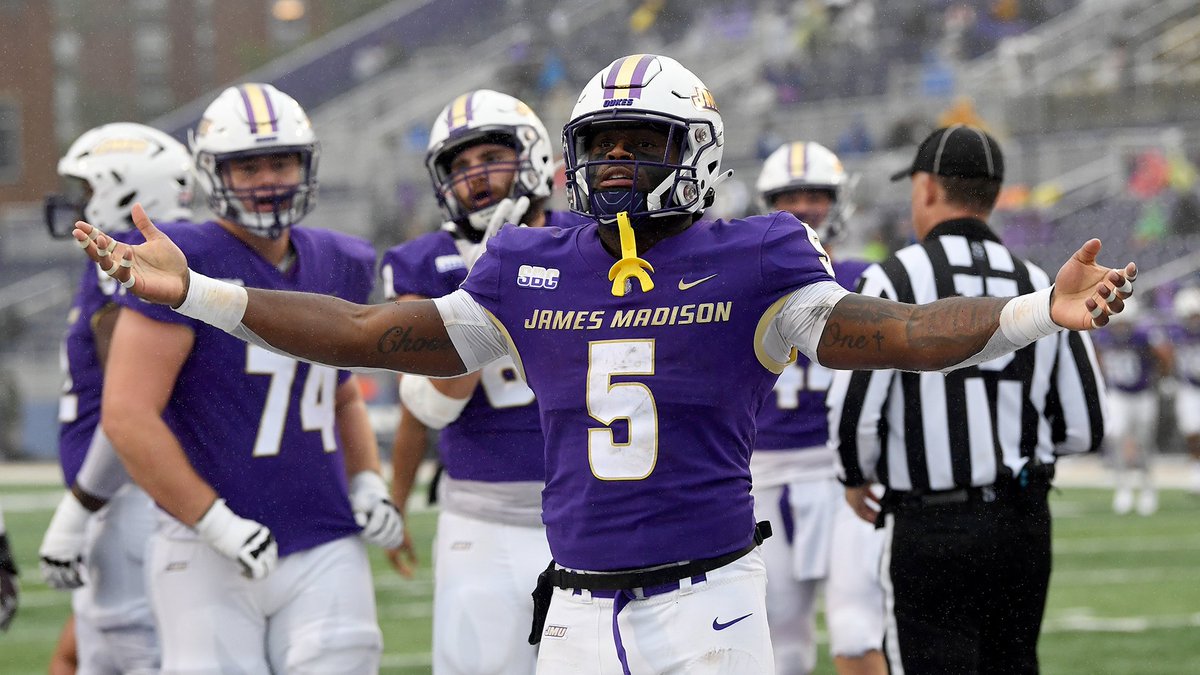 NCAAFNation247's tweet photo. ● RB Spotlight ●

Latrele Palmer - JMU

• Palmer should be set for a big 2023 season. Last year he rushed for 398 yards 5 Touchdowns and caught 6 passes for 47 yards. https://t.co/4g0sceQElg