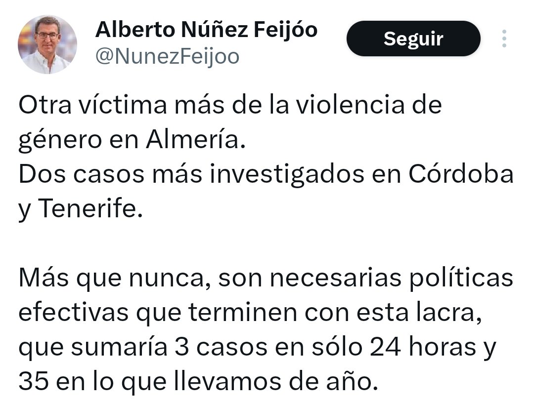 RubenSanchezTW's tweet photo. Feijóo es tan cínico que dice esto mientras el PP elimina las consejerías y concejalías de Igualdad en comunidades y ayuntamientos donde gobierna. https://t.co/feqZVlPu75