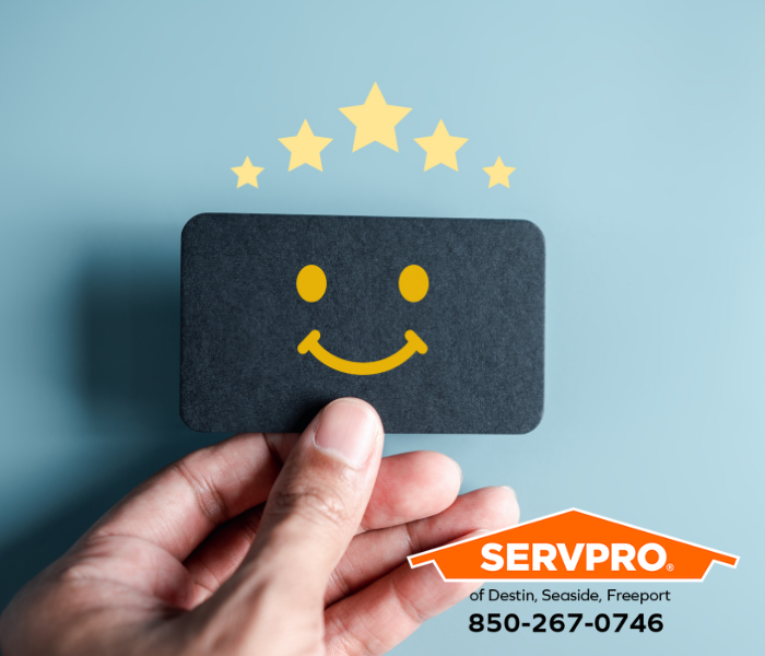 Extremely Satisfied Water Damage Customers in Santa Rosa Beach? Walton County businesses rely on us to restore water damage. #SERVPRO #SERVPROofDestinSeasideFreeport #HeretoHelp #LikeItNeverEvenHappened #waterdamage #firedamage #propertydamage