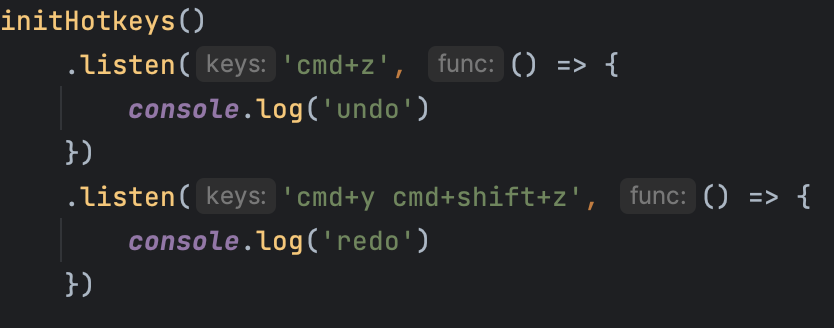 Tensori_ltd's tweet image. simple #VanillaJS hotkeys: gist.github.com/antja0/96cf4ee…

use it like this: