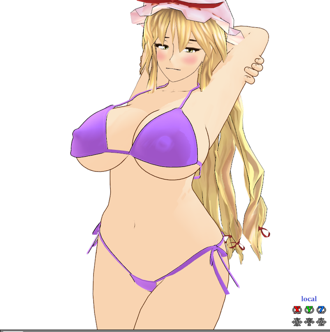 なんとか結合できたんじゃあないだろうか
まだ首元にしわが寄る・・ 