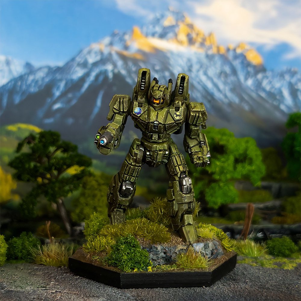 camospecs's tweet photo. Ya know what? We have another new member to present: Arclight
Here's his wonderful #EridaniLightHorse #PhoenixHawk
@catalystgamelab #Battletech
https://t.co/qnOUg4Fjyu
Don't forget to visit our website for hundreds of more beautiful #Mechs and more 😉 https://t.co/lB4igm18T0
