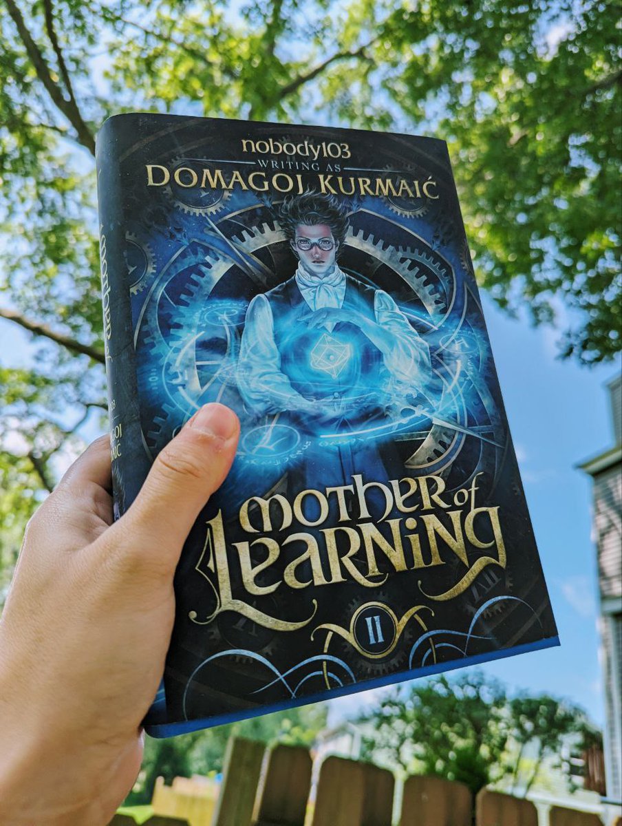 Wraithmarked's tweet photo. REALLY pleased to hear people are starting to receive their Arc II #hardcover copies of #MotherofLearning! https://t.co/PwVf79bGIj