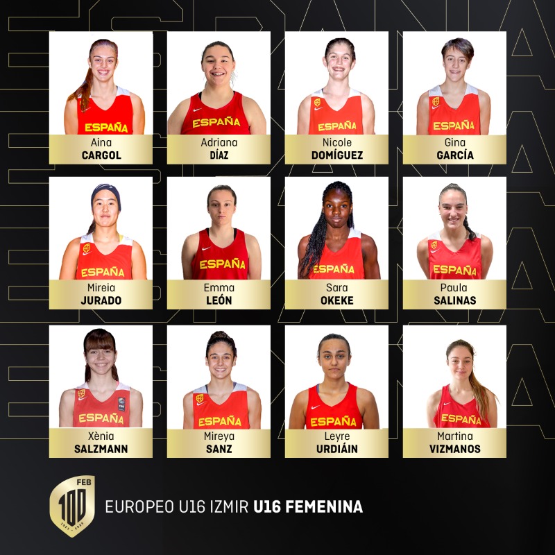 🚨 OFICIAL | Las 1️⃣2️⃣ de la #U16F 🇪🇸 para el #FIBAU16Europe.

📆 Del 11 al 19 de agosto
📌 Izmir 🇹🇷

#SomosEquipo