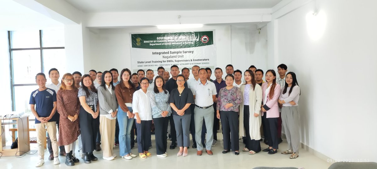 AHVS10's tweet photo. *One day State-Level Training cum Review Session #IntegratedSampleSurvey #directorateofAnimalHusbandryandVeterinaryServices, Nagaland on 09th of August, 2023.The training was attended by DNOs Offices, Supervisors & Enumerators @KazhetoKinimi @MyGovNagaland @dipr_nagaland https://t.co/kJltlH5Z0G