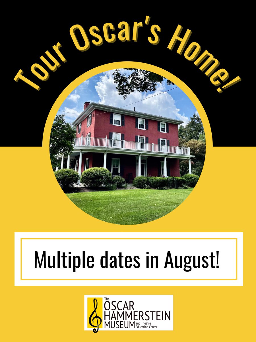 HammersteinMus's tweet image. Tour Hammerstein's home and creative epicenter this month! For dates/times and to purchase tickets, visit lnkd.in/eC7rwzr6