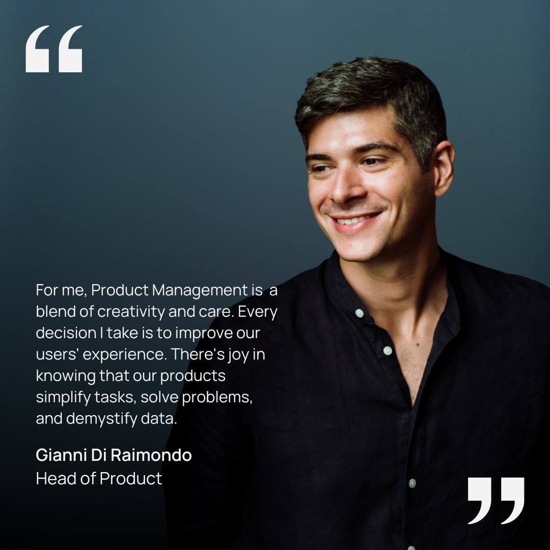 Meet Gianni Di Raimondo, the Head of Product at Riskhub.

We asked him about motivates him and his response was quite refreshing.
