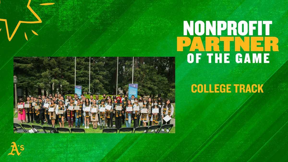Athletics (@athletics) on Twitter photo Today's Nonprofit Partner of the Game is <a href="/collegetrack/">College Track</a>! ✏️🎓
College Track is a national leader in college readiness and completion with a 25-year track record of serving first-generation scholars from economically marginalized backgrounds, including undocumented students, on Today's Nonprofit Partner of the Game is <a href="/collegetrack/">College Track</a>! ✏️🎓
College Track is a national leader in college readiness and completion with a 25-year track record of serving first-generation scholars from economically marginalized backgrounds, including undocumented students, on