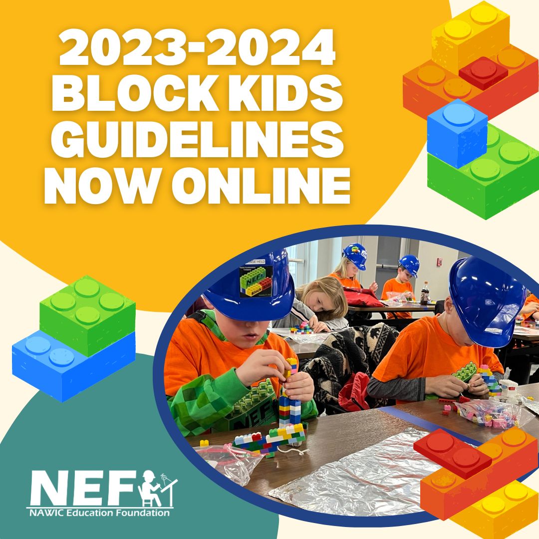 NAWICEF's tweet photo. 👷🛠️ Guidelines for the 2023-2024 Block Kids Building Program are now online!

Block Kids is a national building competition for children in Kindergarten through 6th grade and introduces them to construction careers. 

Learn more: https://t.co/85SBmSQVDC

#BlockKids #NEF https://t.co/s90jkQ7tY9