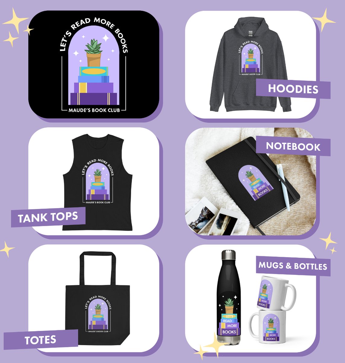 maudesbookclub's tweet image. HEY!

Did you know we have MERCH??!!

We have something for everyone! Join the book club crew and look cool while you're out and about! 

maudesbookclub.com/store

#bookmerch