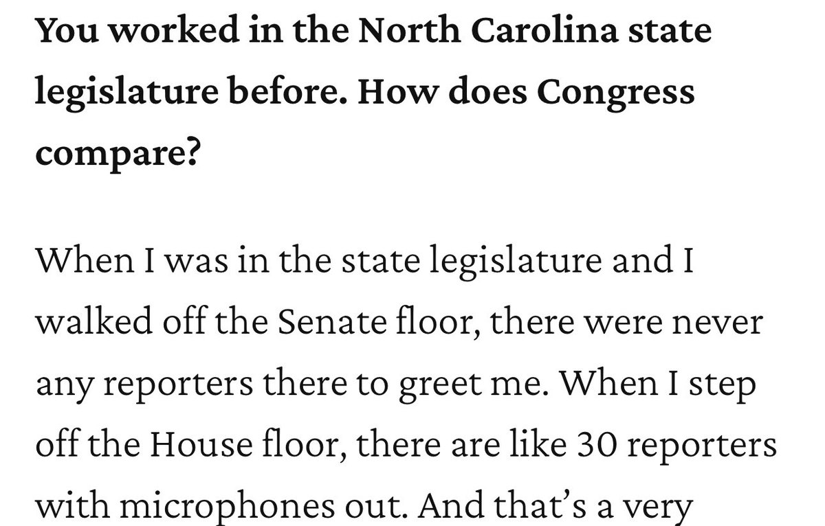 Jeff Jackson’s first thought naturally going to how much attention he gets is the most Jeff Jackson response ever #ncpol