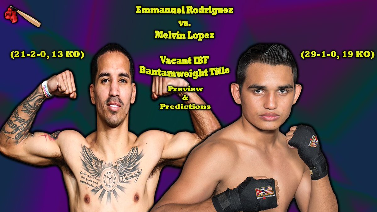 alltakes0whiffs's tweet photo. 🚨 New video🚨

With Naoya Inoue vacating his bantamweight titles, Emmanuel Rodriguez and Melvin Lopez will be fighting for the IBF bantamweight title🥊

This will be a scrappy fight but who will capture this world title?🤔
#boxing #RodriguezLopez
YouTube: https://t.co/9Nq6lgVjyg https://t.co/52jSusSRr1