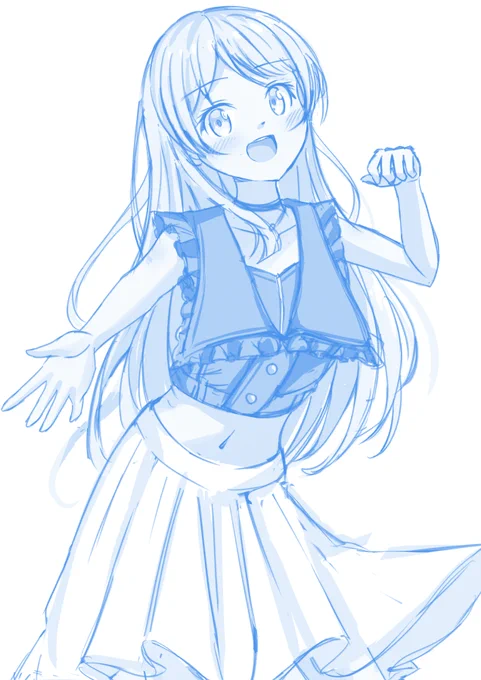 愛音ちゃんも描きつつ…