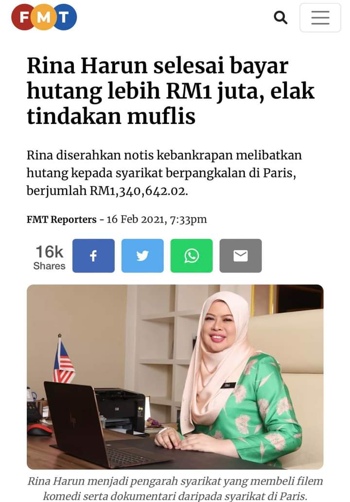 Banyak juga ya duit kamu, kuasa bulan tengok menteri banyak betul duit, bayar cukai tak tu?
