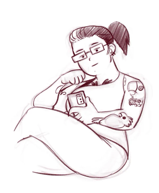 Just a silly little self portrait