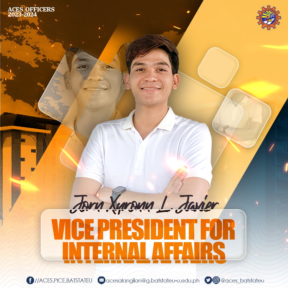 aces_batstateu's tweet photo. With blueprints in hand and hard hats on our heads, we proudly unveil the new set of ACES Officers for A.Y. 2023-2024 who will help you on your journey as the future of Civil Engineering.

#ACES’23-’24
#BuildTheFutureBeTheFuture
#ZitoRedSpartans https://t.co/ybIxm2bPpX