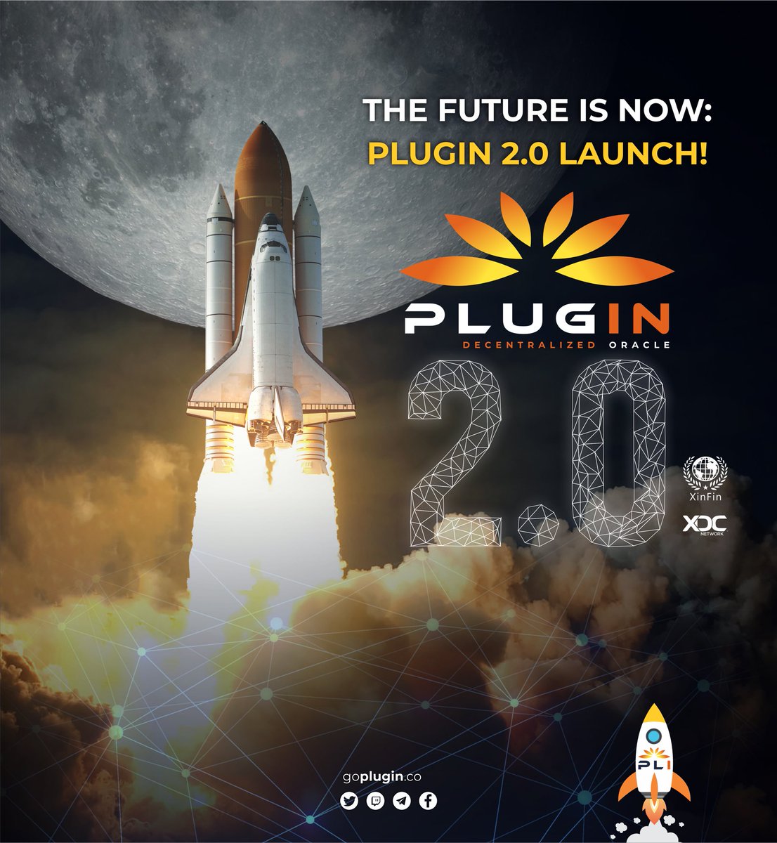 GoPlugin's tweet photo. We are excited to inform you about the unveiling of Plugin 2.0 for preliminary testing among Plugin community Moderators. 

Our collaboration with Moderators to gather feedback and suggestions is in full swing, and very soon, Plugin 2.0 will make its debut on the mainnet. This version will come packed with exciting features and a robust architecture, ensuring its availability for all to utilize. 

Join us in exploring this new chapter of blockchain innovation. 

#PerformanceBoost #RevolutionInData #BlockchainRevolution #DecentralizedOracle #BlockchainOracle #SmartContracts #DeFi #CryptoOracle #DataOracle #DecentralizedData #CryptoAPI #SmartContractOracle #CryptoMarketData #DecentralizedApplications #OracleServices #Plugin2 #BuiltOnXDC