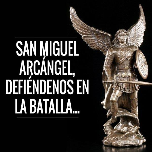 Pildorasdefe's tweet image. ✅ Oración al Arcángel San Miguel

Esta es una oración que ayuda contra los peligros, dificultades y enemigos espirituales. 

Glorioso San Miguel, Príncipe de los ejércitos celestiales, que estás siempre dispuesto a prestar ayuda al pueblo de Dios; que luchaste con el dragón, la…
