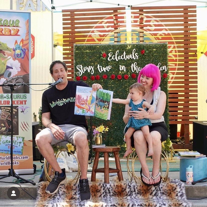 Sheri_Fink's tweet photo. HAPPY NATIONAL BOOK LOVERS DAY 🥰 Thanks to Sarah at @MTPfairfax for capturing these heartwarming moments from our Story Time in the Garden. 🌷 @DerekTaylorKent &amp; I are very grateful to @eclectuals for inviting us to read. ☀️ Cheers to great books &amp; great people! #BookLoversDay https://t.co/zpCKx2Dg9m