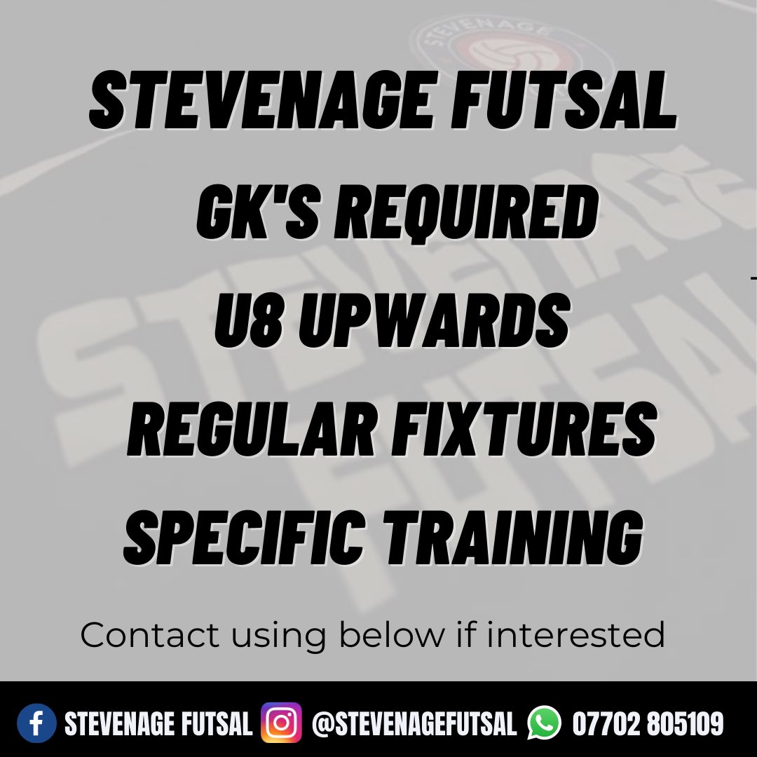 We’re looking for some goalkeepers to add to our ranks ahead of our return and lots of fixtures planned. Get in contact if interested 🧤