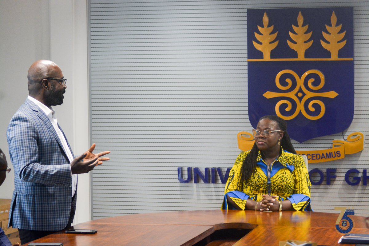 UnivofGh's tweet photo. Dr. Akwasi Amankwa Ampofo, a Ghanaian academic based in the USA, has donated 5 new laptops to the University in support of the Vice Chancellor's One-Student One Laptop initiative. The laptops were presented on behalf of Dr. Ampofo by Mr. Joseph Boakye Yiadom.

#UGIS75 https://t.co/ogVxxq5lwm