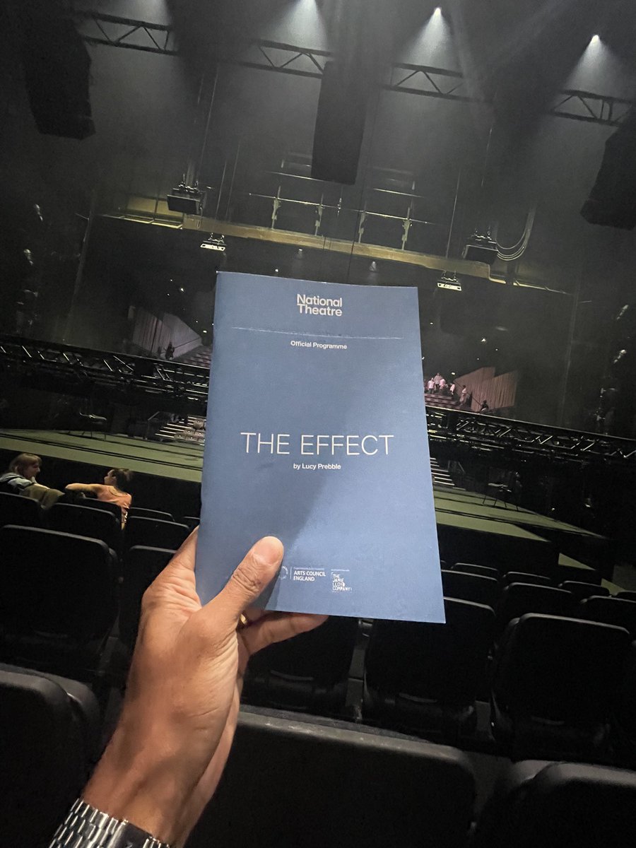 Tonight’s press night is… #TheEffect by Lucy Prebble (Succession) <a href="/NationalTheatre/">National Theatre</a> 🎭