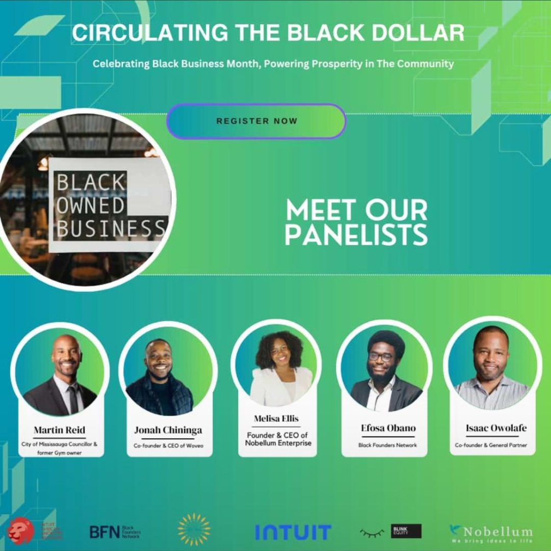 The panel is part of the exclusive networking event organized by <a href="/Intuit/">Intuit</a>’s African Ancestry Network in partnership with <a href="/blinkequity/">Blinkequity</a> dedicated to empowering the Black community.

RSVP: eventbrite.com/e/circulating-…

#BKR #VentureCapital #BlackFounders #BlackEntrepreneurs #BlackInTech