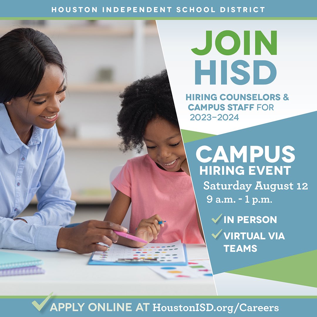 Help us shape the future together! We are looking for exceptional counselors &amp; campus staff to become part of our team &amp; play a pivotal role in transforming the lives of our students. Come by our campus hiring event this Saturday! Register Here —> docs.google.com/forms/d/e/1FAI…