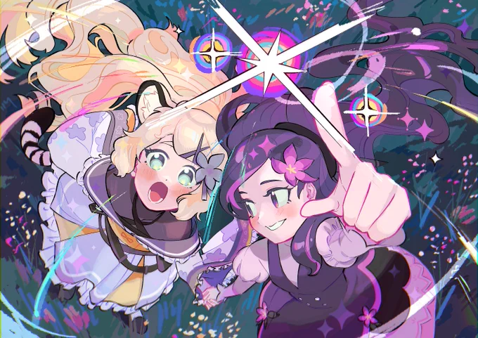 comm thank you for letting me draw these cute girlfriends!