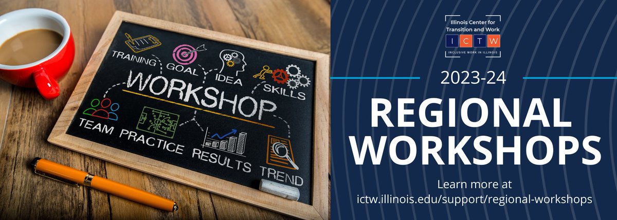 Registration is now open for our 2023-24 Regional Workshops! Three sessions (north, central, south) are available for each workshop, with different topics held in the fall and the spring. Cost is $35/space is limited

Learn more and register today ➡️ ictw.illinois.edu/support/region…
