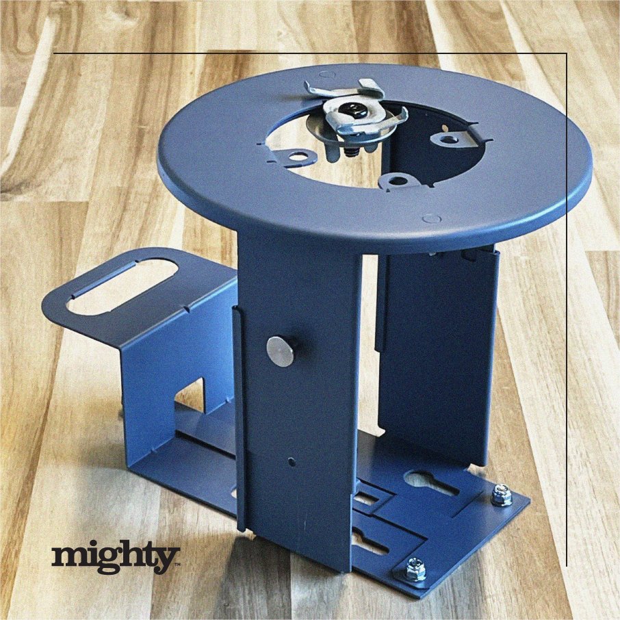 mighty_studios's tweet photo. A very cool bracket we designed for a commercial grade wireless router. It allows for rotational and vertical adjustment, all in 4 simple sheet metal parts.  #sheetmetal #betaprototype #prototyping #metalfabrication #steelbrackets #tolerances #bracketdesign #bracketry https://t.co/6IXvvynhge