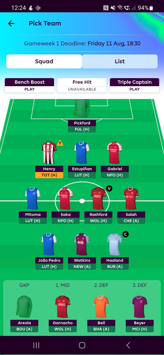 ATAZ77's tweet photo. @FPL__Raptor Currently have him 👌👌 https://t.co/niIjp7hgVq