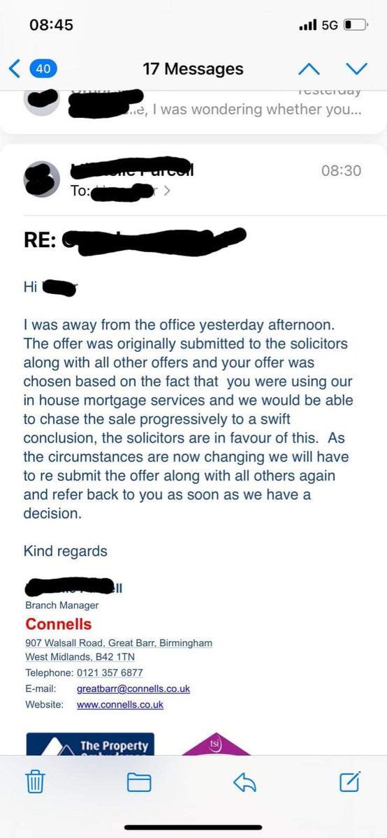 Terrible behaviour from <a href="/ConnellsEA/">Connells</a> 

Are you proud of this behaviour? 

#mortgages #estateagency #estateagent #Media_Coverage