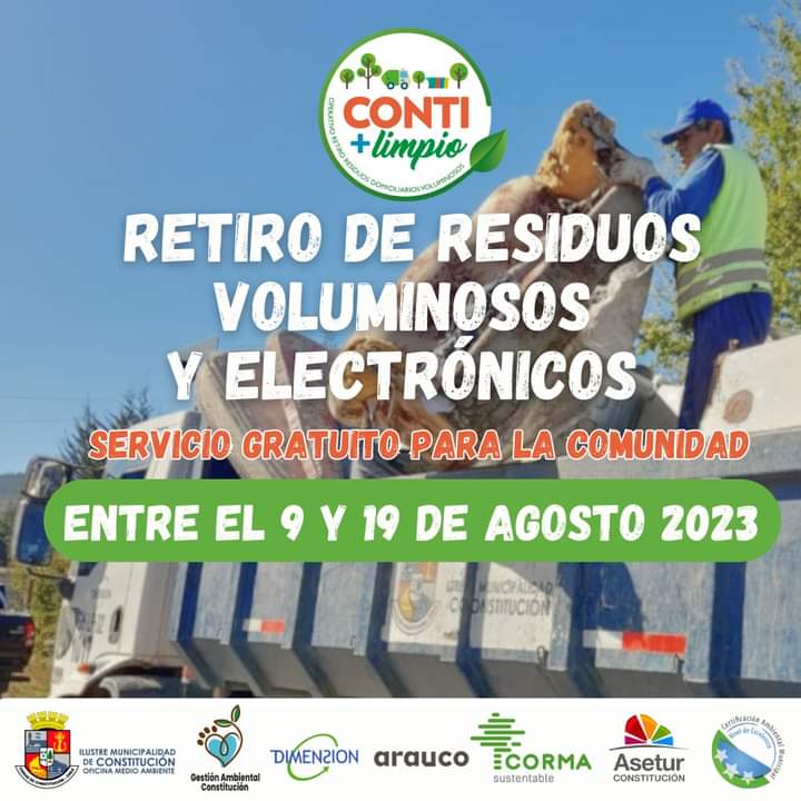 OleajesCONTY's tweet photo. ¡ LIMPIAR LIMPIAR LIMPIAR !

Comenzando hoy a ser beneficiados como comunidad,  por esta gran campaña, promovida por el Departamento de Medio Ambiente de nuestra Municipalidad y en la que participan importantes actores del quehacer Maulino.

⭐ Revisa día por sector ⭐ https://t.co/DKxnivbfUu