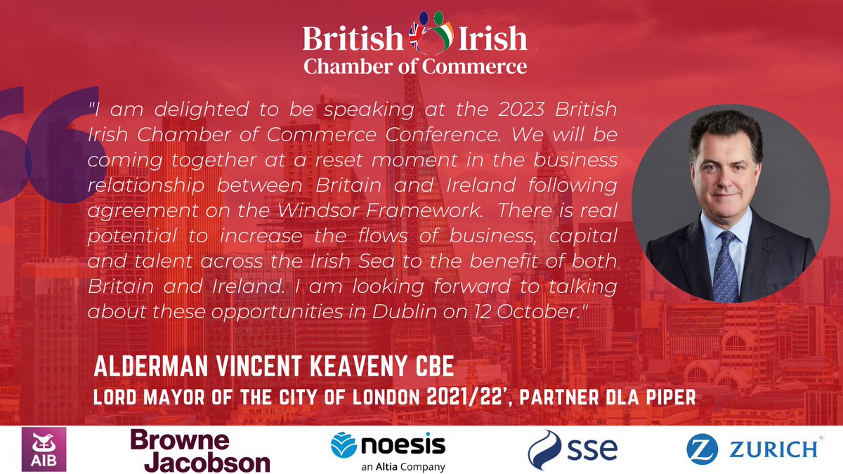Alderman Vincent Keavney CBE speaks ahead of the upcoming Conference, where he will join the Financial and Professional Services Panel. Tickets: bit.ly/3Ddh5jb @VincentKeaveny @DLA_Piper Kindly sponsored by @AIBIreland @brownejacobson @Noesis_Portugal @SSE @Zurich_Irl