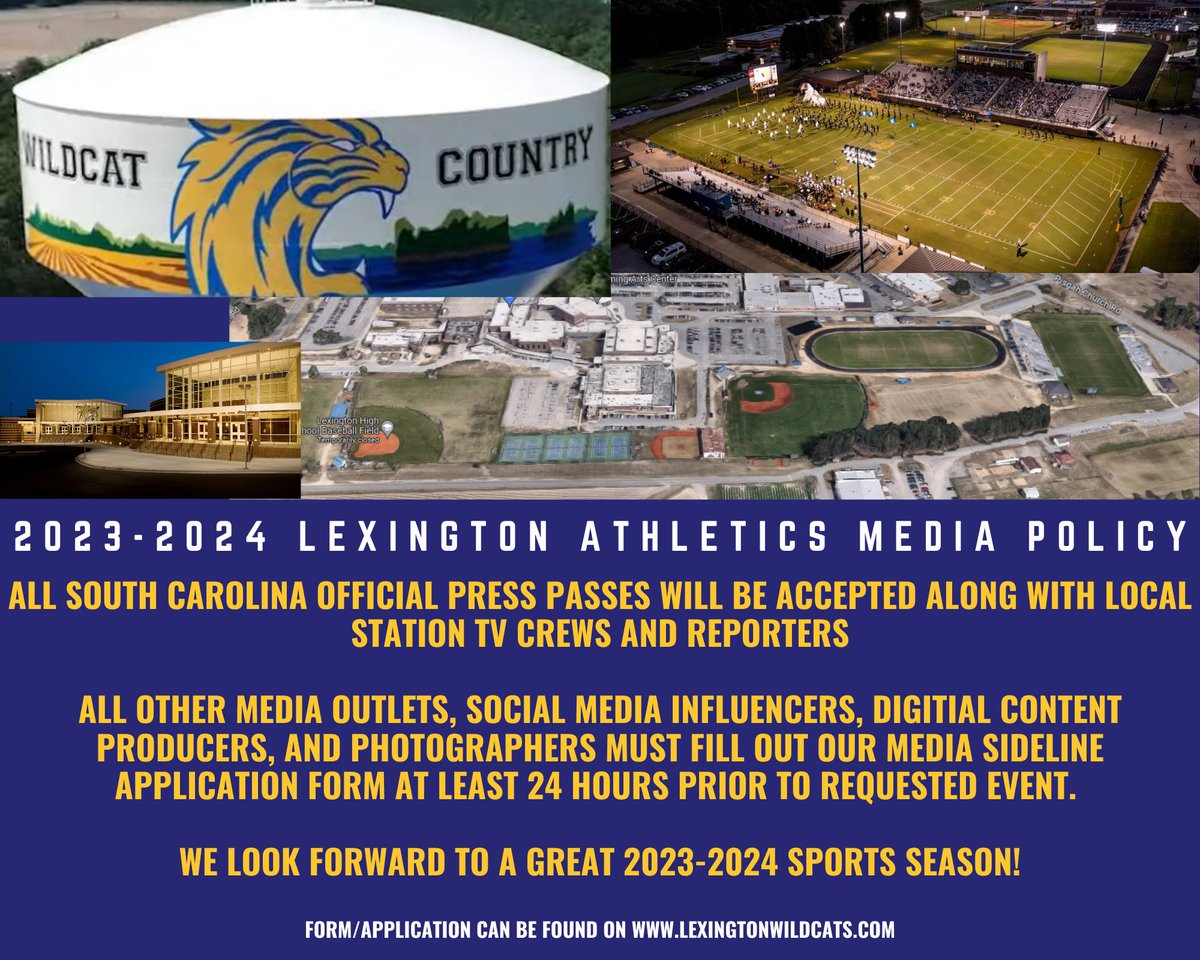 📸📸 New Media Policy 📸📸 Please be aware of the steps that need to be taken to be on the sidelines of any Wildcat Athletic Event! Application can be found on lexingtonwildcats.com #haiLtothee #gocats