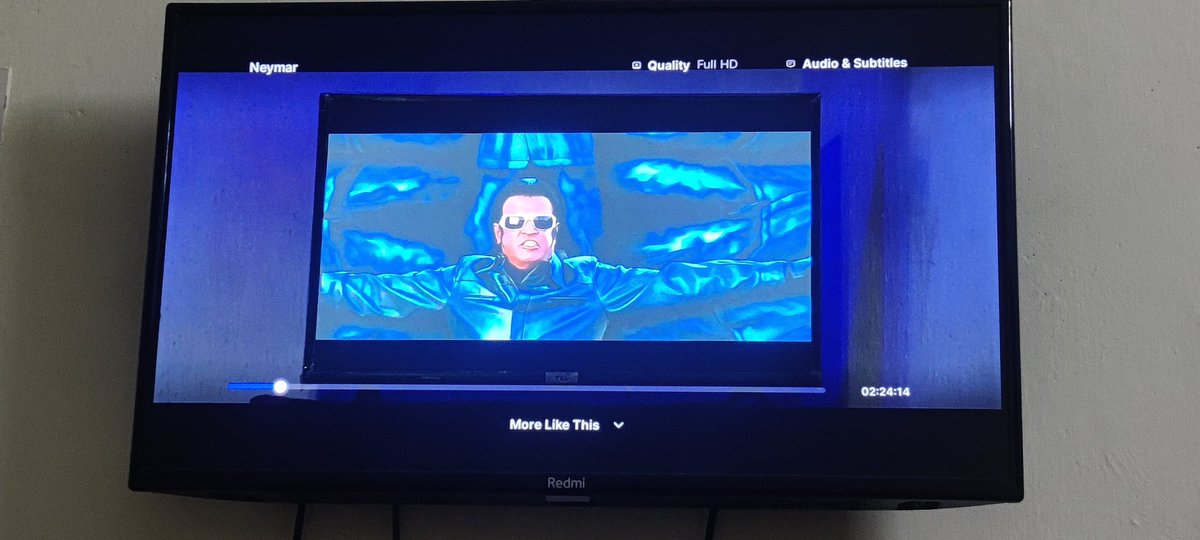 #Thalaivar everywhere 🤘🏻 😎... 
#Jailer #JailerFromTomorrow
#JailerFromAug10

In frame #Neymar Malayalam movie🤩