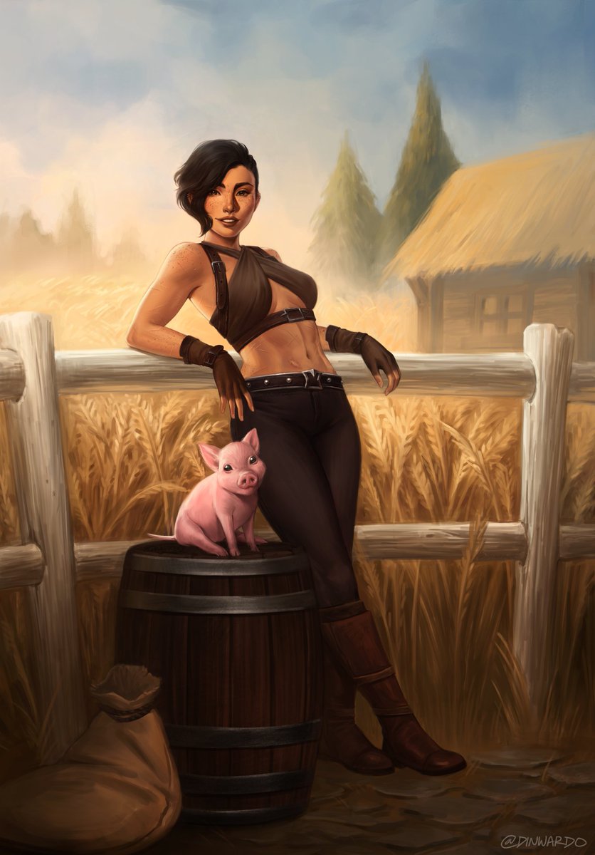 Lilenne (Lil-ehh-nn) (@lilennevt) on Twitter photo Here's some art of my World of Warcraft character - Missy Mae Brinley: The Six-Time Goretusk Wrangling Champion, and her mini-pig Brisket. Westfall, gettin' some representation! 🤎🌞🌻
Art by: <a href="/Dinwardo/">Sharon -🌱 COMMISSIONS OPEN 🌱</a> (who did an amazing job!!!)
#VtuberUprsing #warcraft #roleplayer #OC Here's some art of my World of Warcraft character - Missy Mae Brinley: The Six-Time Goretusk Wrangling Champion, and her mini-pig Brisket. Westfall, gettin' some representation! 🤎🌞🌻
Art by: <a href="/Dinwardo/">Sharon -🌱 COMMISSIONS OPEN 🌱</a> (who did an amazing job!!!)
#VtuberUprsing #warcraft #roleplayer #OC