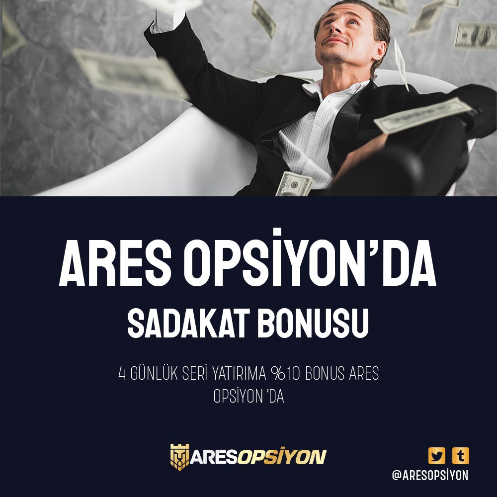 aresopsiyon's tweet photo. ❤️ Ares Opsiyon 'da Sadakat Bonusu Seni Bekliyor

🎉 4 Günlük Seri Yatırımınıza %10 Bonus Anında Hesabınızda! https://t.co/I5qbXXbaMh