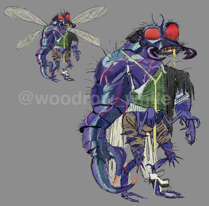 SUPERFLY!  character paint for    Original design by Woodrow White, then paint and changes by me then to  for final design changes. #MutantMayhem  #TMNT  #visdev