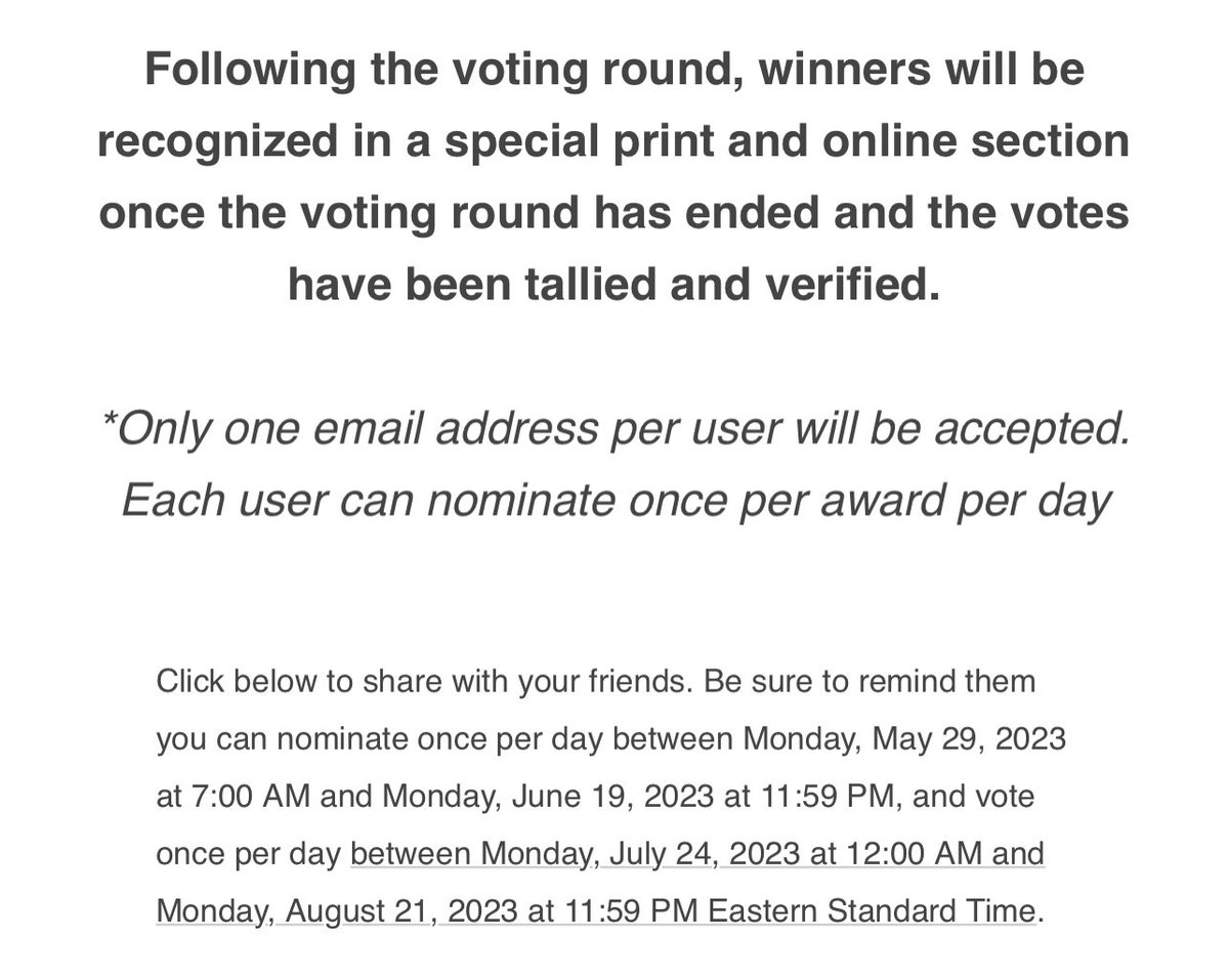 @michelle_k70 <a href="/AnnMadMax/">Ann</a> <a href="/LeviFetterman/">Levi</a> <a href="/GnomesKindness/">UndercoverKindnessGnomes</a> @Chris_racCoons @OhDangitEvie @EsqWaffles @DuarteFranch <a href="/filmraven/">🇺🇦🐾🦇🐦‍⬛Roxy (aka Batty Raven)🐦‍⬛🦇 🐾🇺🇦</a> <a href="/xochiPTX/">Cap. Frodo da Buccaneer</a> <a href="/OtterMunchy/">Otter Munchy…A Return to the X-rated BIRBapp</a> <a href="/OOrynx/">Orynx - fluff it 💙🇺🇦</a> <a href="/TedCruzPoodle/">ted cruz poodle tedcruzpoodle.bsky.social</a> Hey furrends, I just received the email confirmation of my vote and noticed we can vote DAILY until Aug 21 11:59pEST. I’ve marked my calendar to continue voting for .<a href="/EthansPetProj/">Ethan's Rescue Pet Project</a> 🐾💙