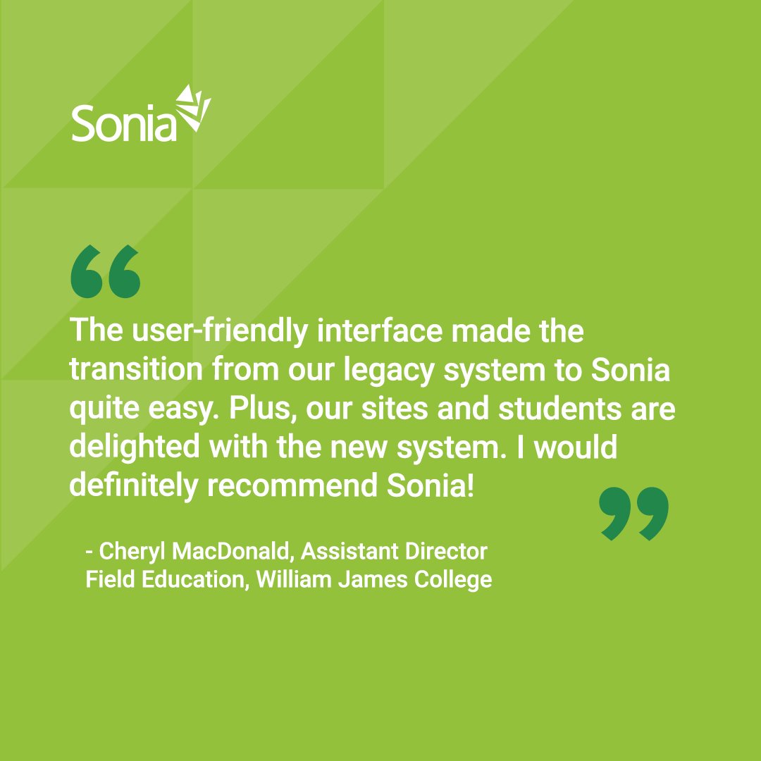 SoniaSoftware's tweet image. We love hearing that Sonia is helping our users experience a better student placement process. 😁
Enjoying Sonia? Check out our other features bit.ly/43YSYQ0 💬
#placementsoftware