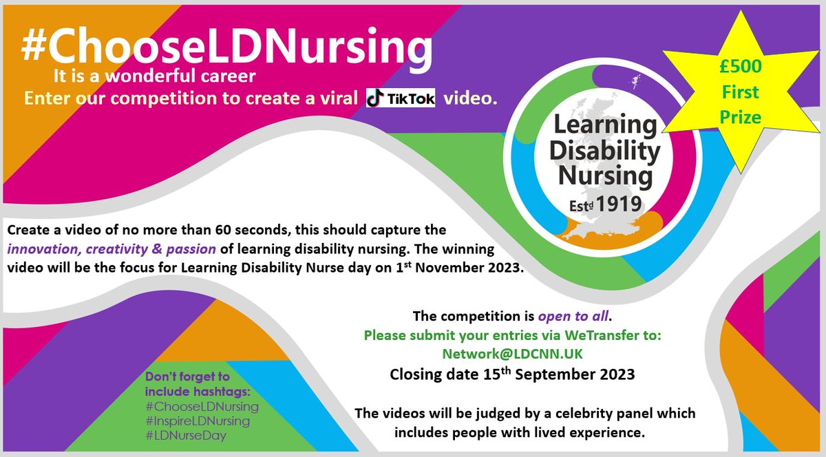 Very excited to announce our competition for LD Nurses day. #ChooseLDNursing Please share far and wide @AgencyNurse @samabdulla @SEdwardsRNLD @ldnursedave @LDEselfadvocate @SharonAxby @BeyNaveed @JonathanBeebee @DrTheresaShaw @SueBprof1 @teamCNO_ @Posturalcare @RCNi_Christine