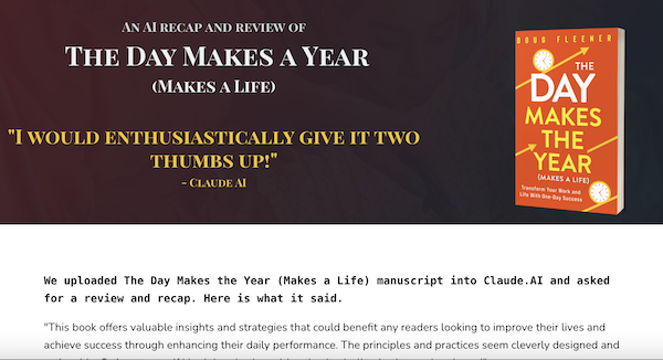 DougFleener's tweet photo. In celebration of National Book Lovers Day, I uploaded the manuscript for my upcoming book The Day Makes the Year (Makes a Life). https://t.co/qdFialX8sn said, "If I had thumbs I would enthusiastically give it two thumbs up!" He also gave a great recap. https://t.co/KkfdNHuoEj
#NationalBookLoversDay #BookLovers