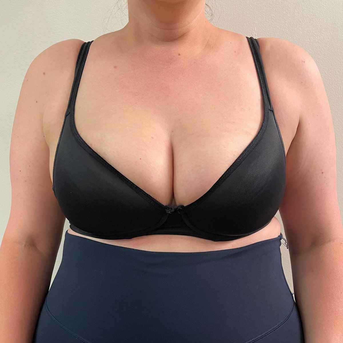 Nothing like a good before &amp; after to show the magic of a proper fitting bra. Conventional plunge bras do very little to lift &amp; support a larger bust. Try a full cup instead, which will keep you far more secure all day long. #brafittings #alberta