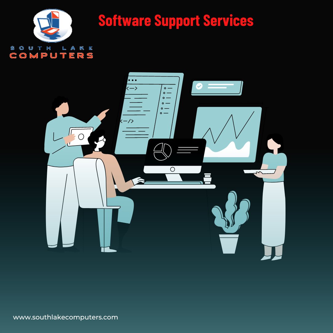 Unlock the Full Potential of Your Software with South Lake Computers' Software Support Services! 🚀💻 Our expert team is here to troubleshoot, optimize, and elevate your software experience. Say goodbye to glitches and hello to seamless performance.