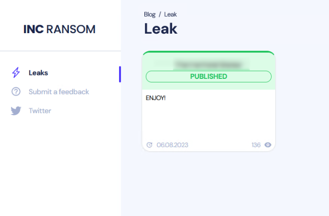 ido_cohen2's tweet photo. 🌐 Lockbit #ransomware team is back to full activity with 16 new victims 🚨
➡️ #INC Ransom Team added. One German 🇩🇪 victim is on the group's website 👁️ This site is somewhat similar to another group's site 🤔
#Lockbit #INCransomware https://t.co/6COGsZUvOM