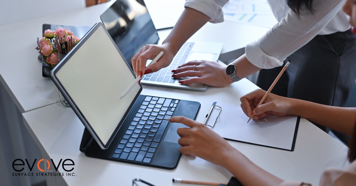Evolve_Surface's tweet photo. At Evolve, we go beyond 'doing the work' to support clients throughout the project. We're your reliable, informative partner, ensuring success with experienced professionals and ample resources. .

Your success is our priority.  #ClientSupport #ProjectSuccess https://t.co/sZUk82fpA1