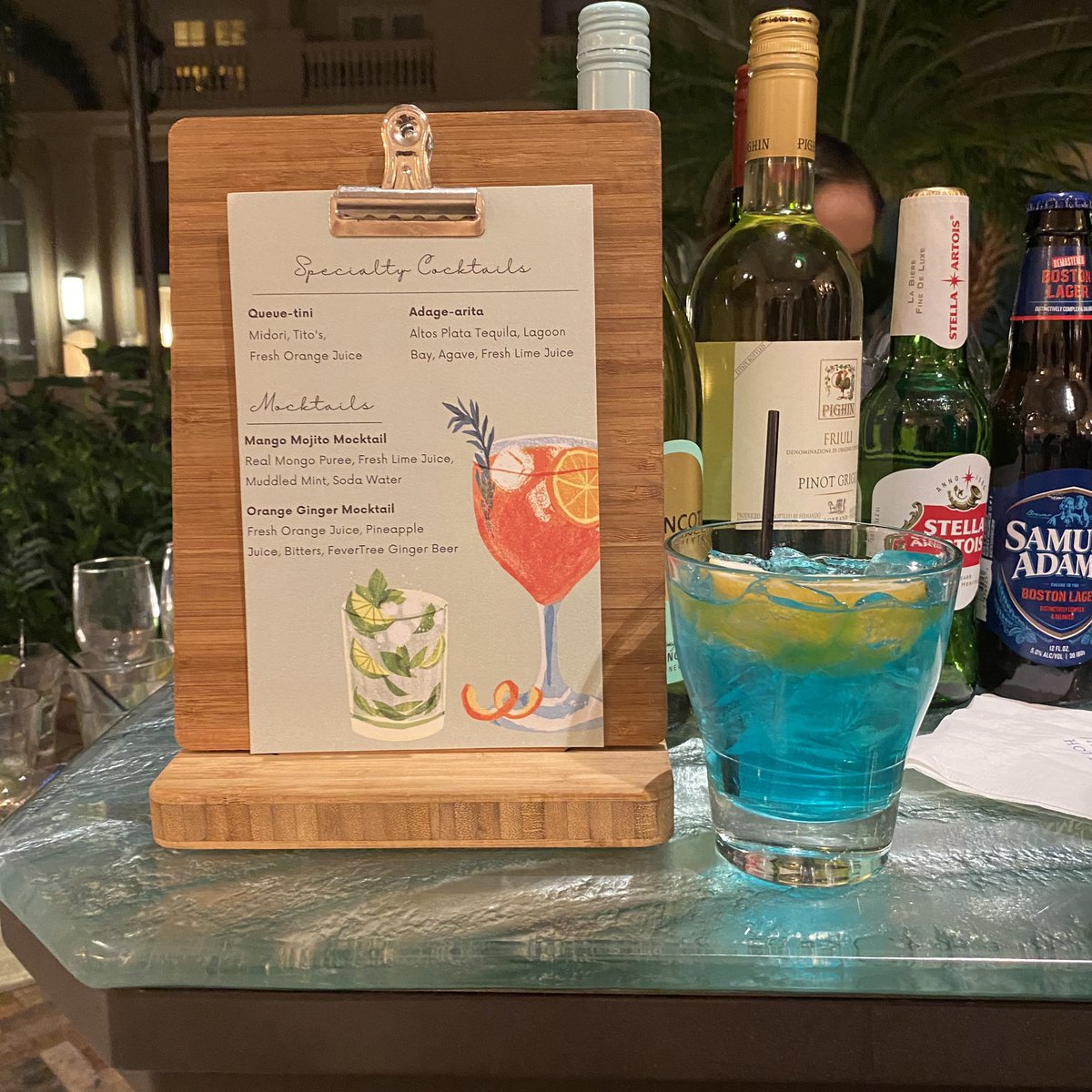 The <a href="/adagetech/">Adage Technologies</a> party was lit. The Adage-arita was cute and tasty. Had a few. It’s the same color as the Gatorade in my hand this am. 🥶 #tlcc2023