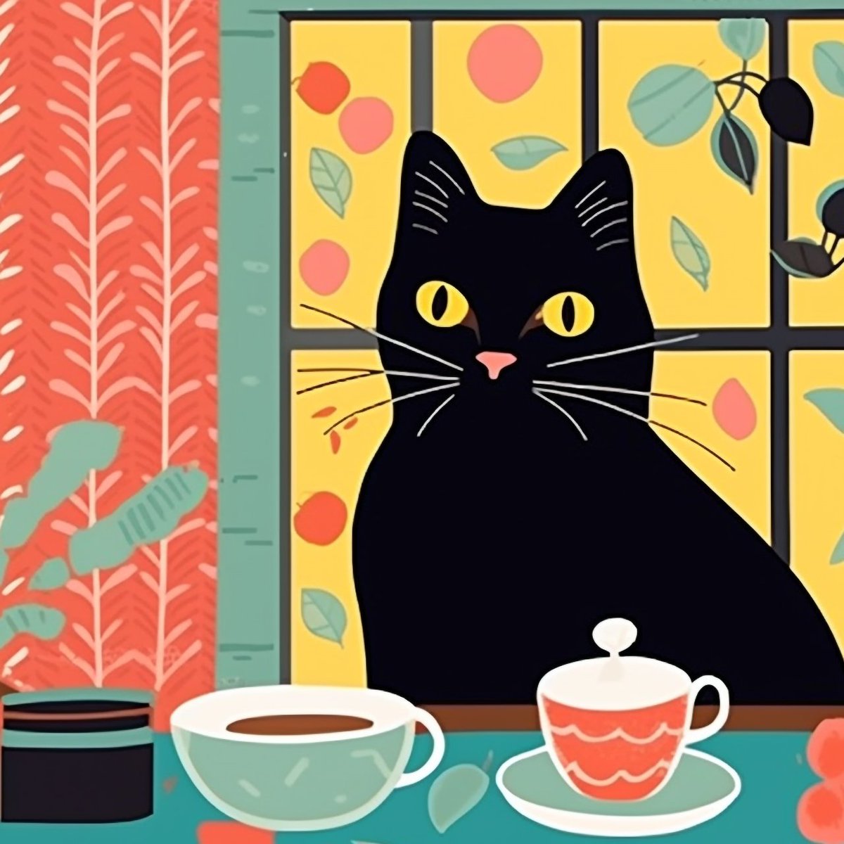 ohlala__studio's tweet photo. Black Bengal Cat with Coffee

#Ai Generated#Ai cat#Cute Cat#Cat Lover, #Black Cat# Black Cat Coffee, #Yellow Eye Cat#Bengal Cat# Bengal Cat Lovers#Cat Coffee,#Cats And Coffee#Colorful#Cat Drink https://t.co/MnojLMxf93
